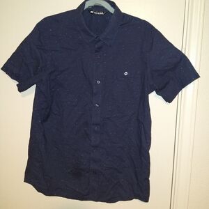 Travis Mathew Studebaker Short Sleeve Button Up Shirt Men's sz Medium